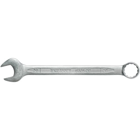 20mm Teng Combination Spanner with Chrome Vanadium Steel, polished heads, and hip grip design for versatile fastening use.