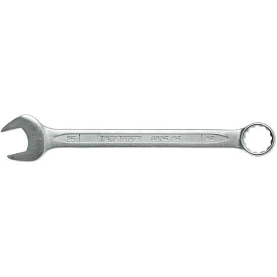 25mm Teng Combination Spanner, durable Chrome Vanadium Steel, 12-point ring end, sleek polished heads for optimal grip.