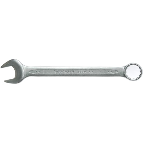 Teng 30mm combination spanner made from Chrome Vanadium Steel with a hip grip design for secure fastening in tight spaces.