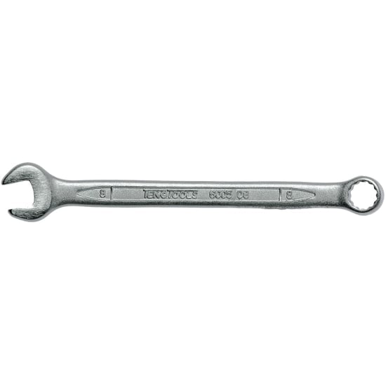 Teng 8mm Combination Spanner, durable Chrome Vanadium Steel, 12-point ring end, hip grip design for damaged fastenings.