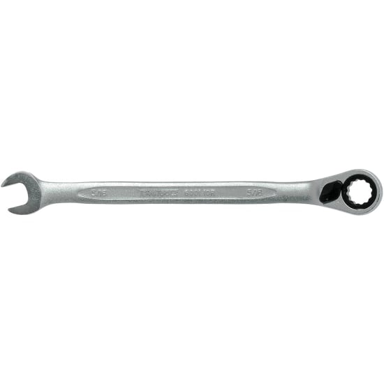 Teng 5/16" reversible ratchet combination spanner with dual ends, 13-degree offset, and 72 teeth for efficient fastening.