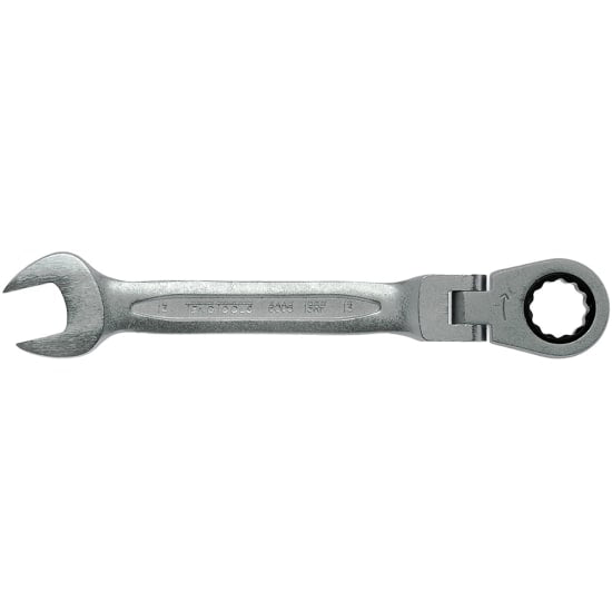 Teng 13mm Flex-Head Ratchet Combination Spanner with 72 teeth, flexible head, and hip grip design for optimal fastening.