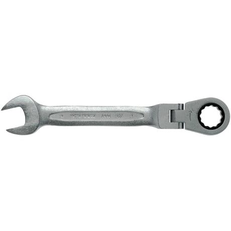 Teng 13mm Flex-Head Ratchet Combination Spanner with 72 teeth, flexible head, and hip grip design for optimal fastening.