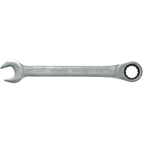 Teng 16mm ratchet combination spanner with dual ends, 72-teeth, chrome vanadium steel, designed for efficient fastening.