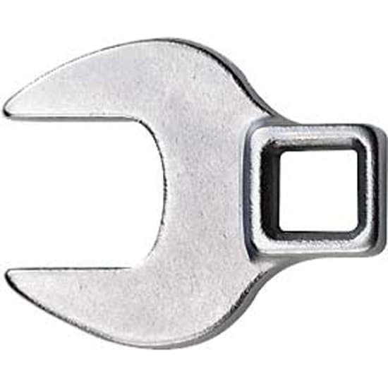 Teng 11mm 3/8" Drive Crowfoot Wrench, ideal for tight spaces, crafted from chrome vanadium with a right-angle design.