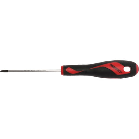 MD TT-MV+ Screwdriver PH#2 x 400mm with ergonomic handle, TT-MV PLUS steel for strength, and T-handle option for torque.