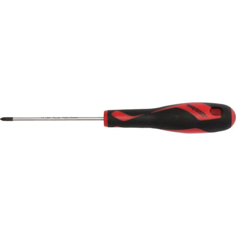 MD TT-MV+ Screwdriver PZ#2 x 100mm with bi-material handle for comfort, designed for Pozidrive screws with high torque capacity.