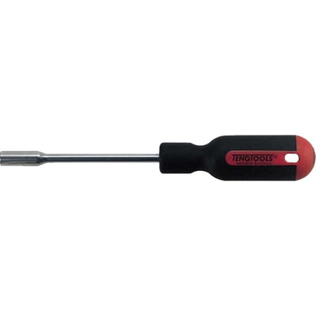 Teng 5.0mm MegaDrive Nut Driver, featuring a chrome vanadium steel alloy, ergonomic handle, and 6-point socket for secure grip.