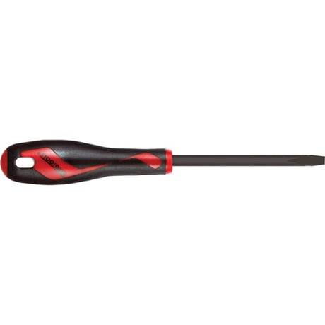 MD Power-Thru Screwdriver FL1.2 x 6.5 x 100mm, a durable slotted screwdriver with hammer striking capability and ergonomic handle.