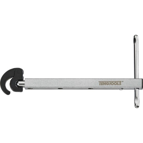 Teng 32-48mm Telescopic Basin Tap Wrench with extendable handle and spring-loaded jaw for easy plumbing access.