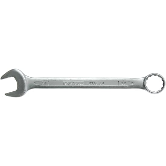 Teng Tools 36mm combination spanner with 12-point offset ring head for durability and optimal torque in tight spaces.