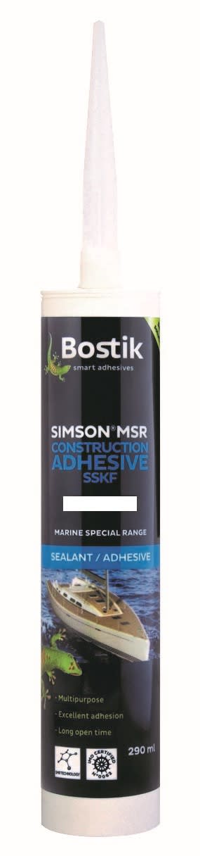 Bostik Simson MSR Marine Construction Adhesive White 290ml