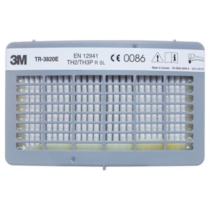 3M Versaflo PAPR Particulate Filter TR-3822E, P3 Nuisance Level Acid Gas