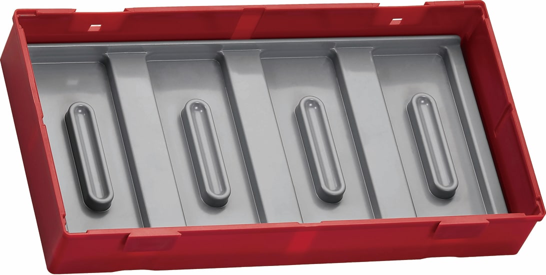 Teng Tool TC-Tray for 4 TJ tool sets, featuring durable plastic, slots for organization, and secure hinged lid.