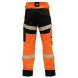 Bison, Lightweight Ripstop Taped Trouser, 170031T - Orange/Black - 92