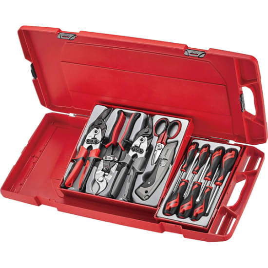 Durable Teng Carry Case holding 4 TC-Trays, featuring click locks, straps, and rubber feet for stability and convenience.