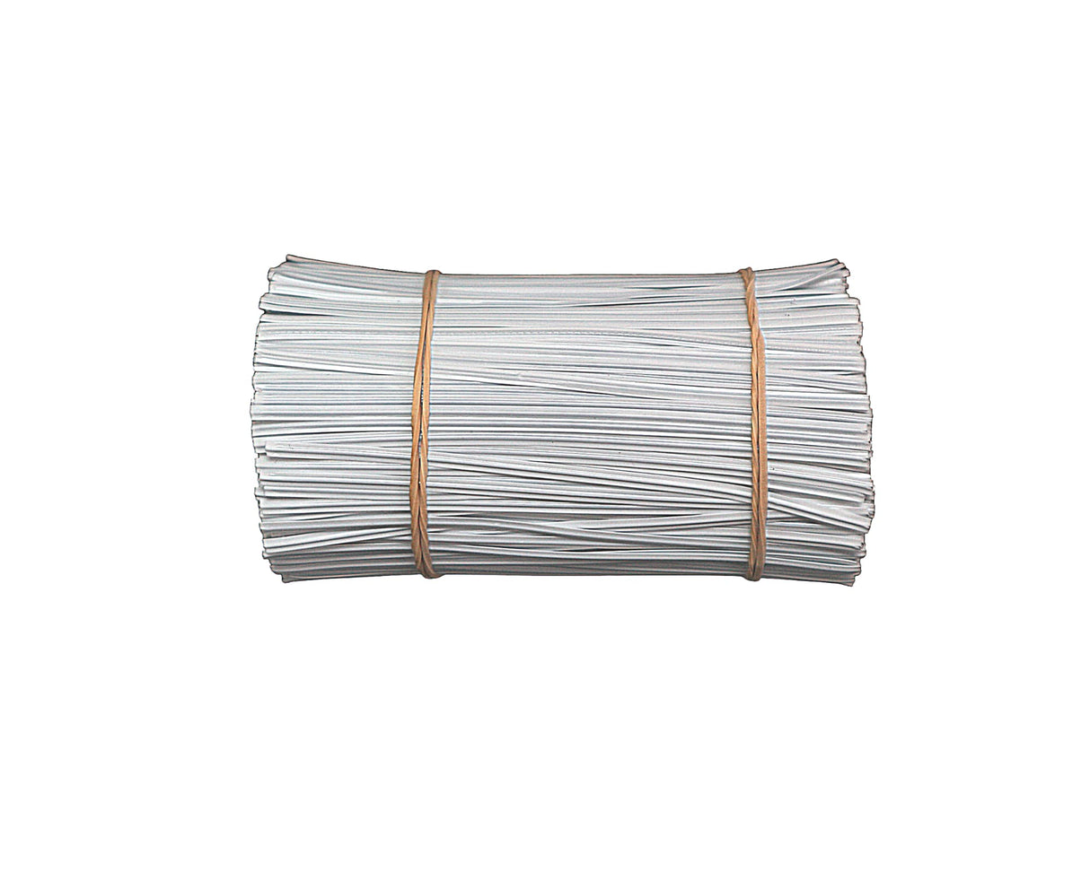 100mm White Twist Ties 2000 Pack