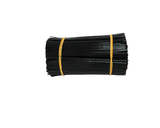 Black twist ties, 100mm long, 2000 pack, ideal for binding, fastening, and organizing cables and crafts efficiently.