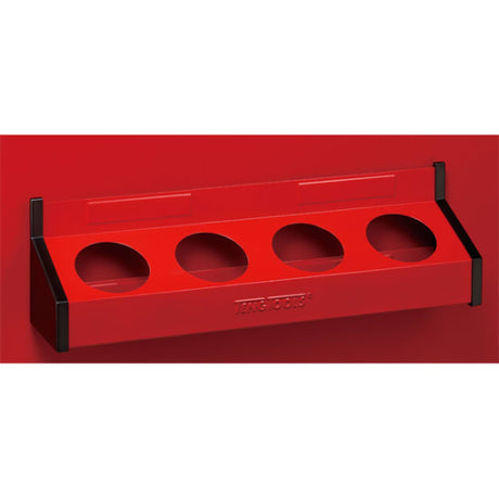 Teng Steel Magnetic 4-Can Tray 460mm, a durable magnetic holder for 4 aerosols, ideal for organizing workshops and garages.