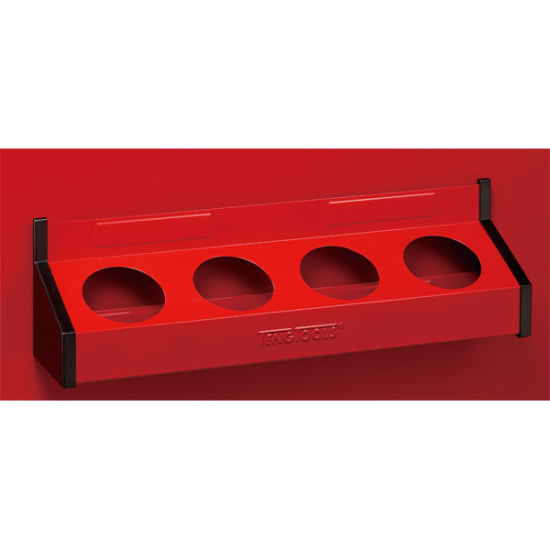 Teng Steel Magnetic 2-Can Tray 230mm securely holds 2 aerosols on any metallic surface, enhancing workspace organization.