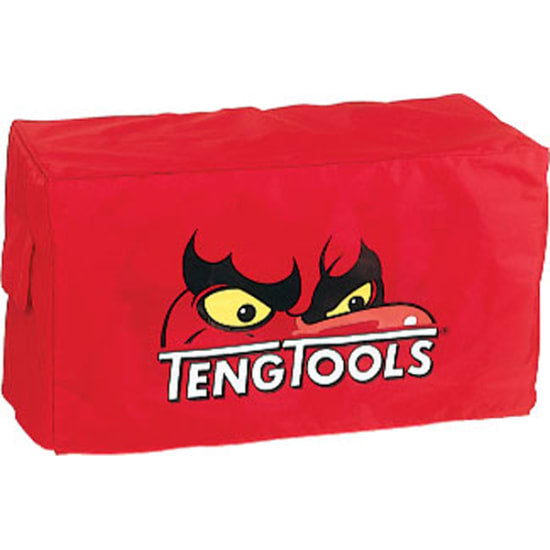 Durable nylon cover for standard top tool boxes, featuring Teng Tools logo and protecting against dust and debris.