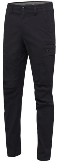 KingGee Ripstop Workcool Pro Pant in black, size 77, featuring cooling vents, stretch fabric, and nine pockets for professionals.