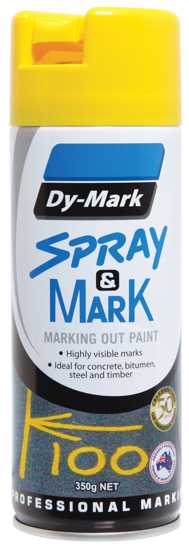 Dy-Mark Spray & Mark Yellow 350g (Each)
