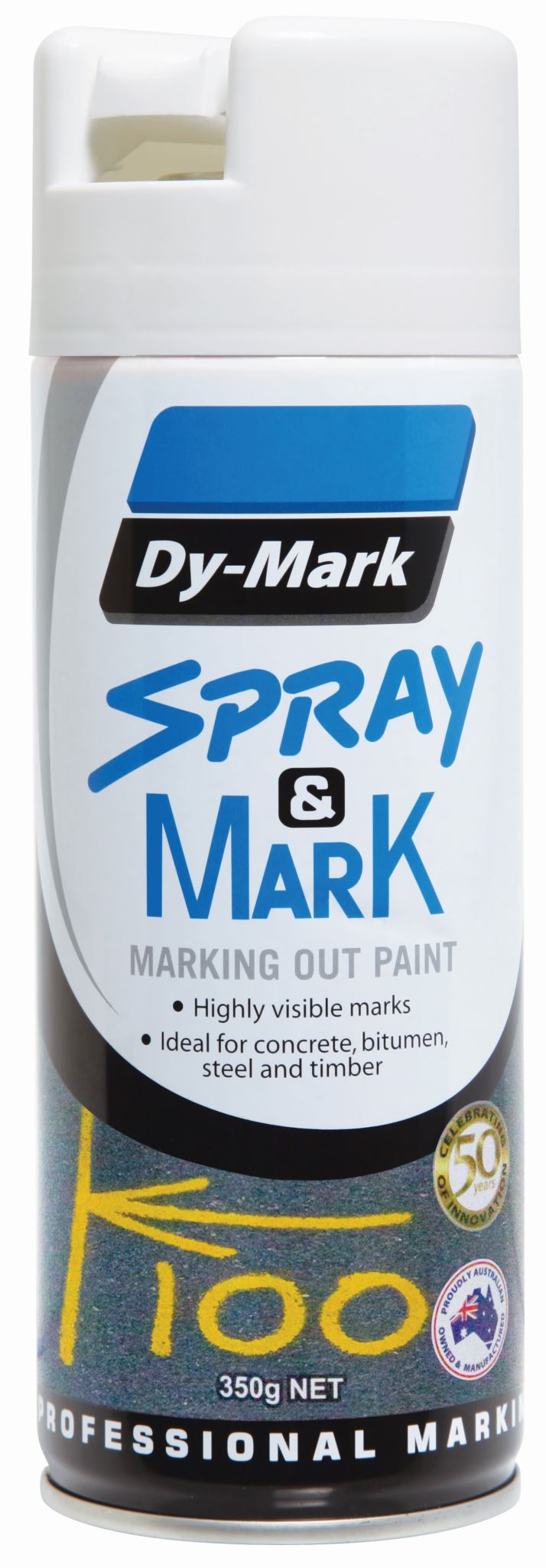 Dy-Mark Spray & Mark White 350g