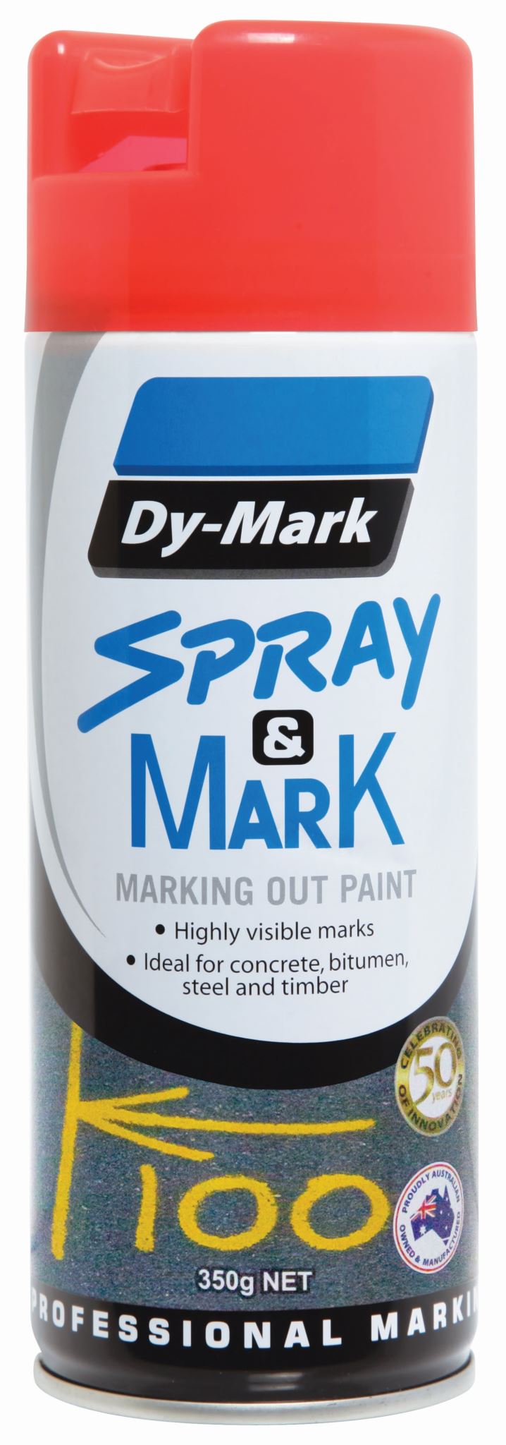 Dy-Mark Spray & Mark Fluoro Red 350g