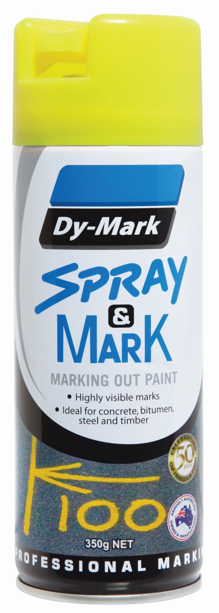 Dy-Mark Spray & Mark Fluoro Yellow 350g