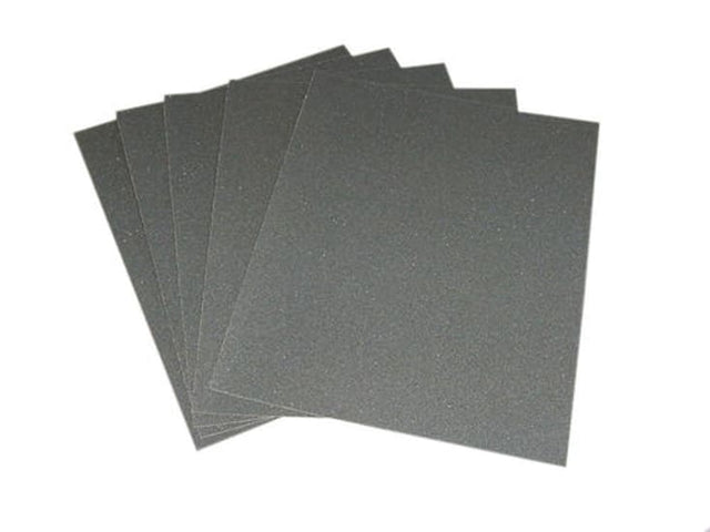 Norton A275 Sanding Sheets, 150 grit, packet of 100, featuring tear-resistant build and No-Fil layer for efficient sanding.