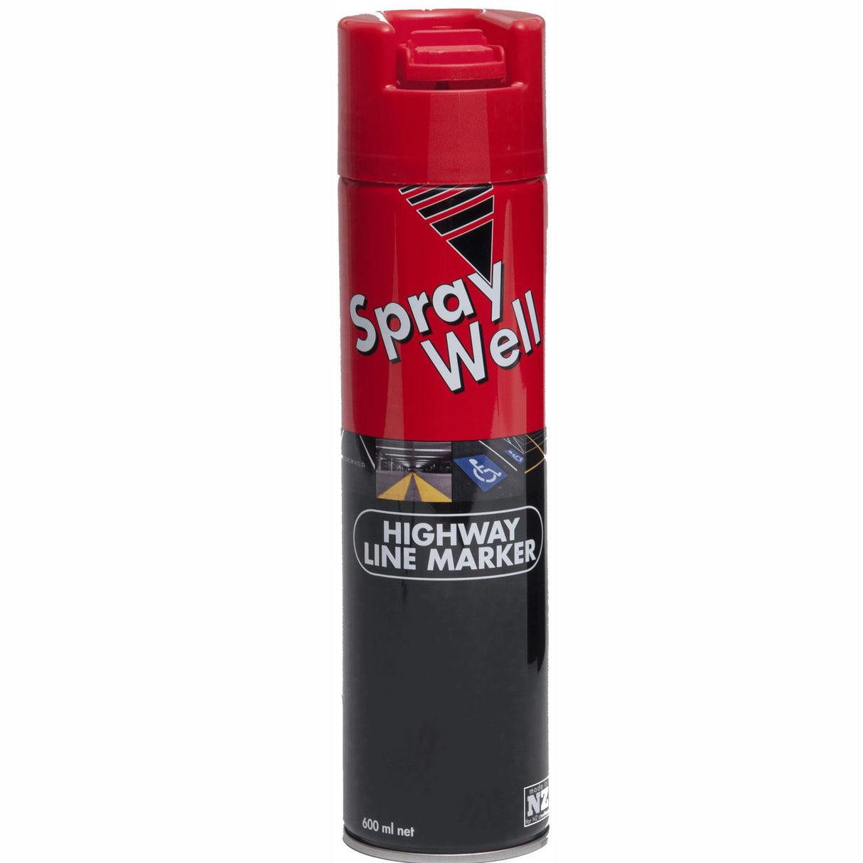 Spray Well Highway Line Marking Paint 600ml - Red