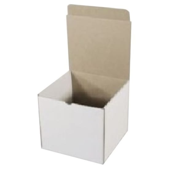 Durable 100mm white cubes in a bundle of 100, perfect for packaging, storage, crafting, and eco-friendly projects.