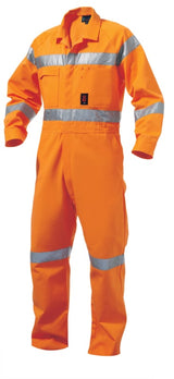 KingGee, Domed Overall, K51305 - Orange (Size: 112)