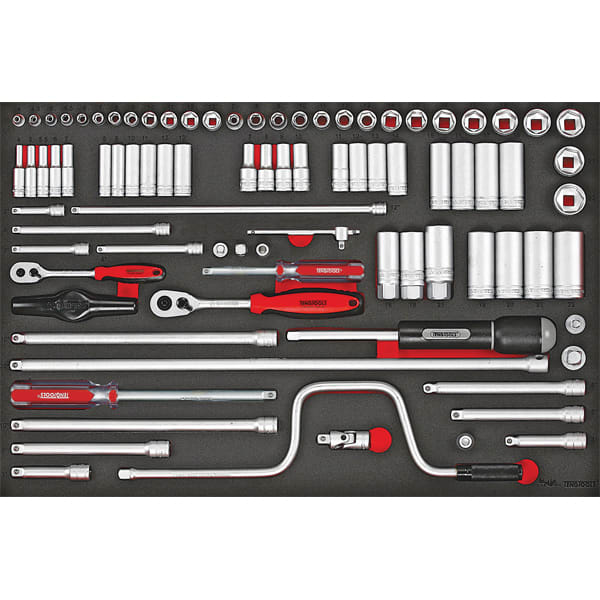 Teng 86pc 1/4" &3/8" Dr.Metric Skt & Acc Set (EVA)