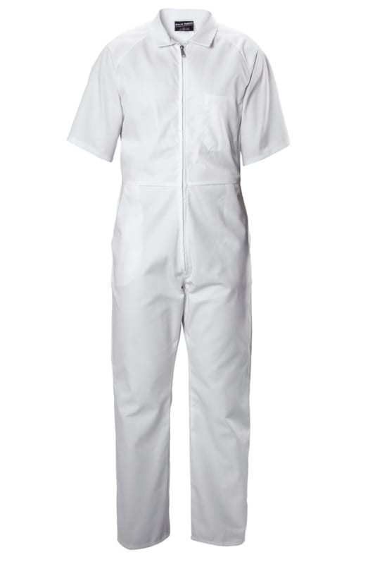 Hard Yakka, Polycotton Zip Overall, 4321 - White - 03