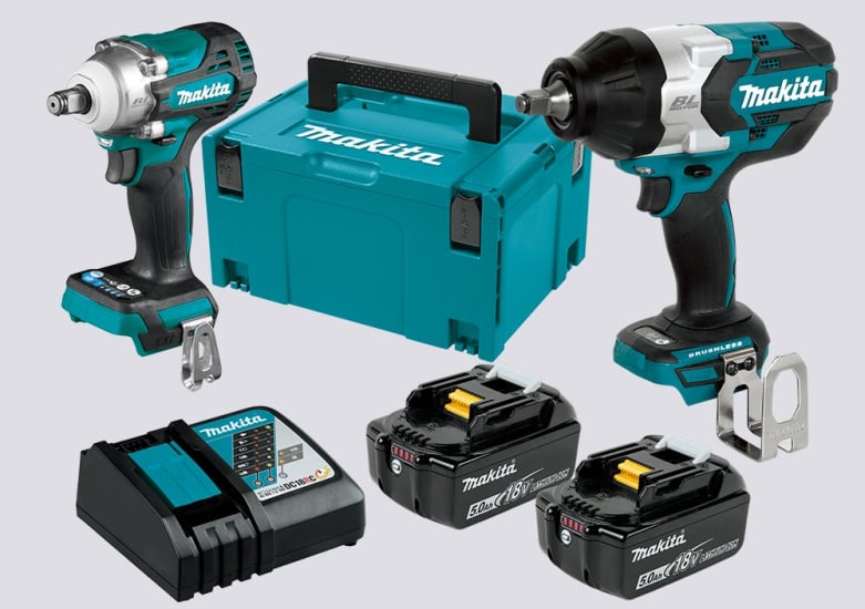 Makita 18V LXT 1/2" Impact Wrench 5.0Ah DLX2371TJ-2 Piece-Combo Kit