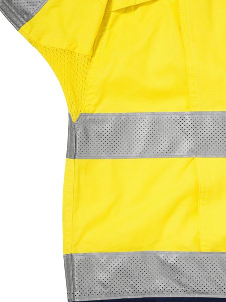 Bisley, Hi Vis Airflow Ripstop Shirt, BS6415T - Orange/Navy - 5XL