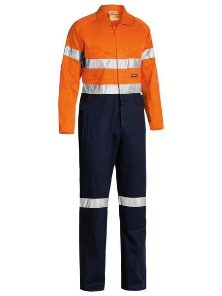 Bisley, Hi Vis Domed Overall, BC6719TW - Orange/Navy (Size: 117)
