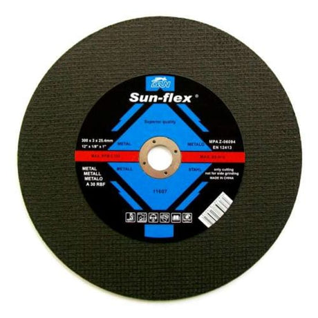 Premium 300 x 3 x 25.4mm metal cut-off discs in a 25-pack, ideal for cutting iron and mild steel with precision and durability.