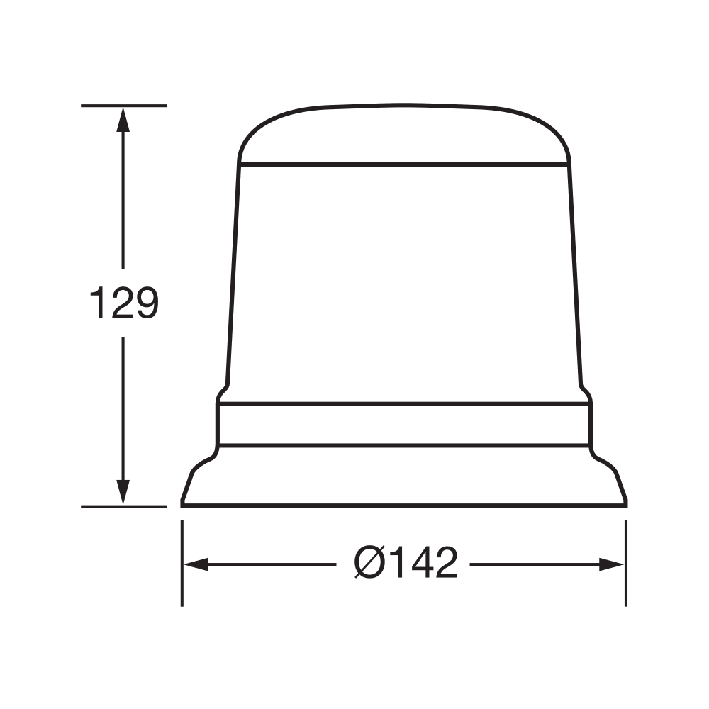 Narva Eurotech 12/24V L.E.D Strobe Flange Base