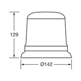 Narva Eurotech 12/24V L.E.D Strobe Flange Base