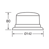 Narva Eurotech 12/24V Low Profile L.E.D Strobe Flange Base