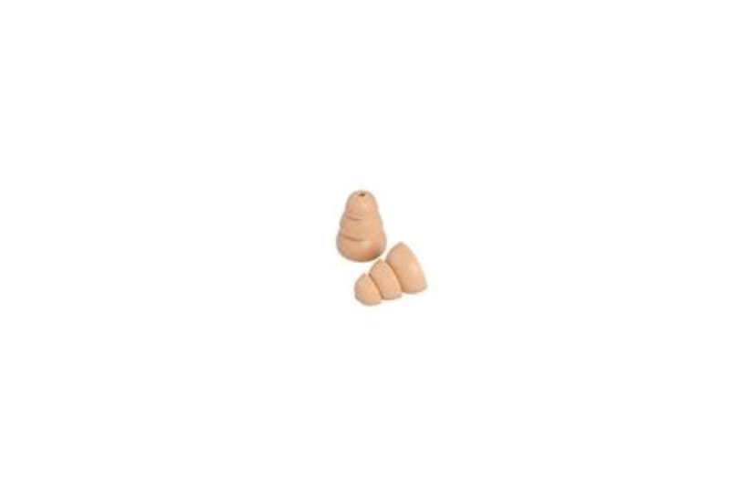 3M PELTOR UltraFit Communication Tip Replacement M case with Tri-Flange eartips for hearing protection and audio device connectivity.