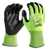 Milwaukee High Visibility Cut Level 4 Gloves (Pair) - Standard (Size: S)