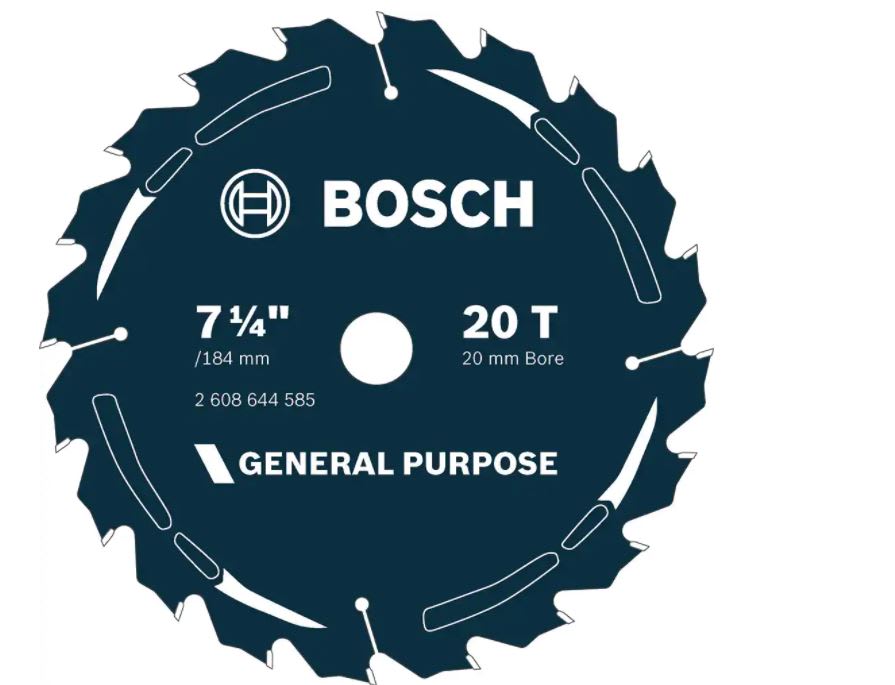 Bosch Saw Blade Circular Wood Cutter 184mm- 20T