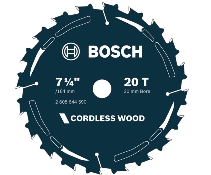 Bosch Cordless Circular Wood Saw Blade 184mm