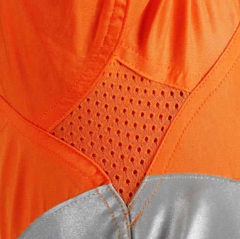 Workhorse, Women's Hi Vis Ripstop Shirt, WSH061 - Yellow/Navy - 12
