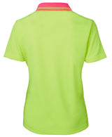 JB's Wear, Women's Hi Vis Polo, 6LHCP - Lime/Navy - 22