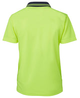 JB's Wear, Women's Hi Vis Polo, 6LHCP - Lime/Navy - 12